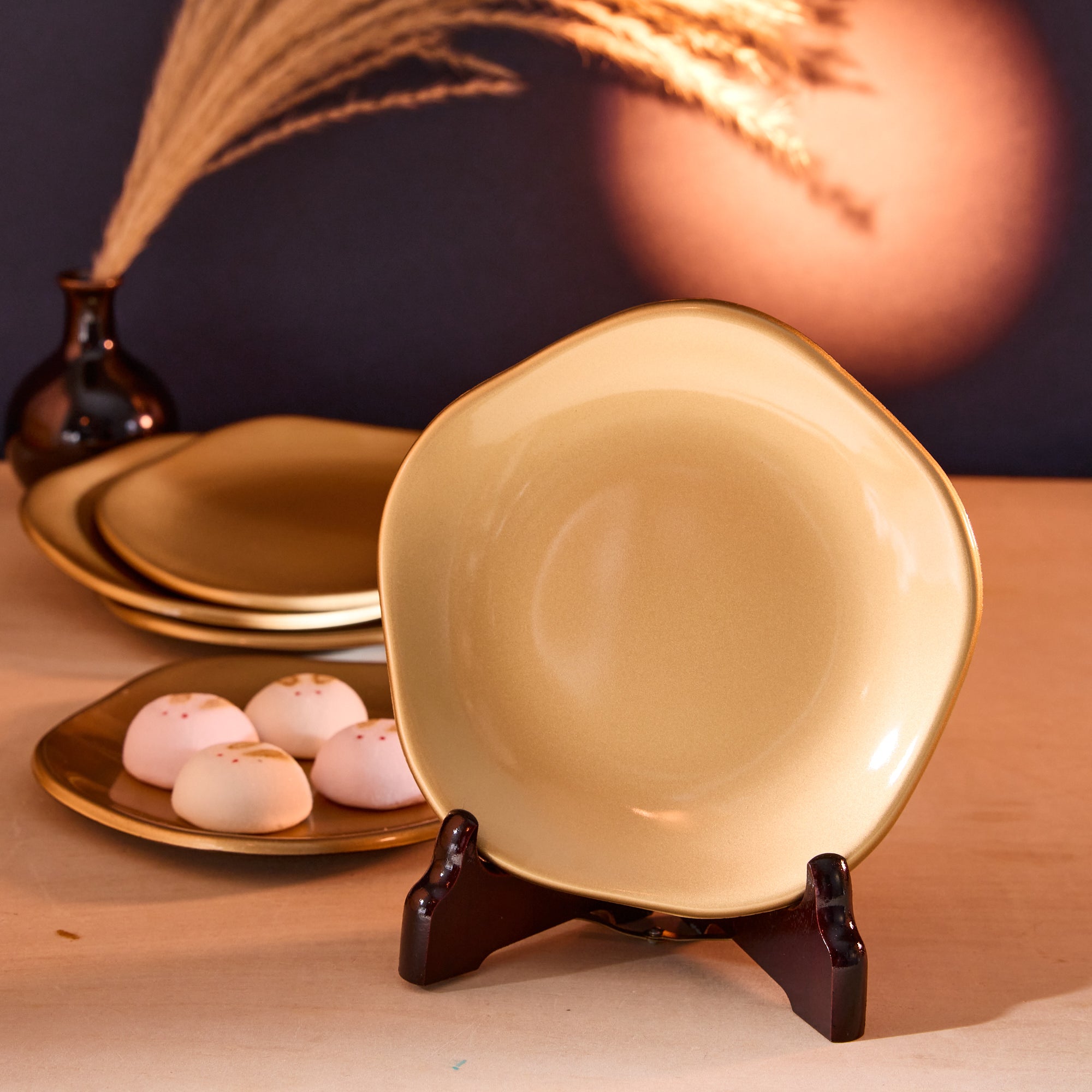 Golden Plate Set (5 pieces)