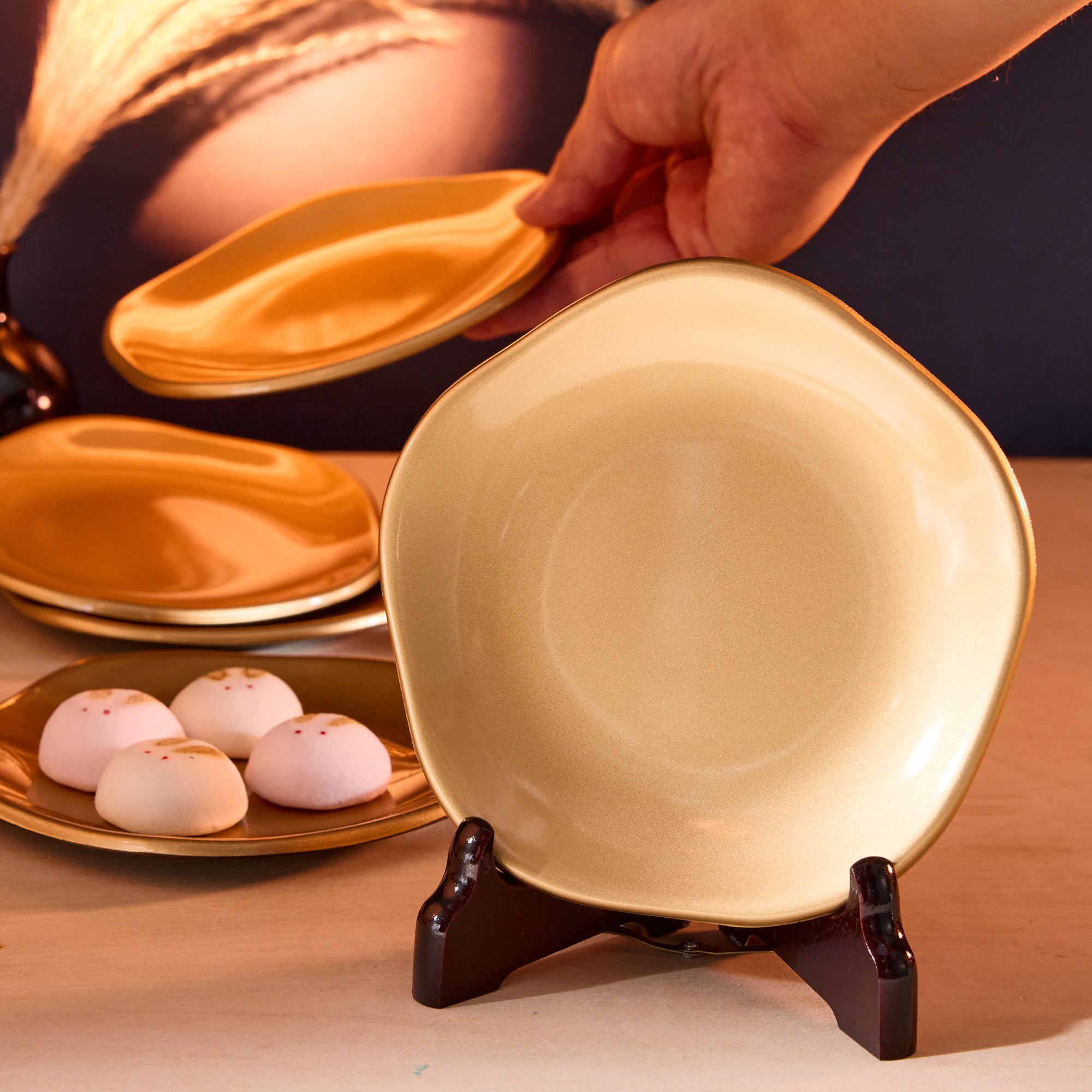 Golden Plate Set (5 pieces)