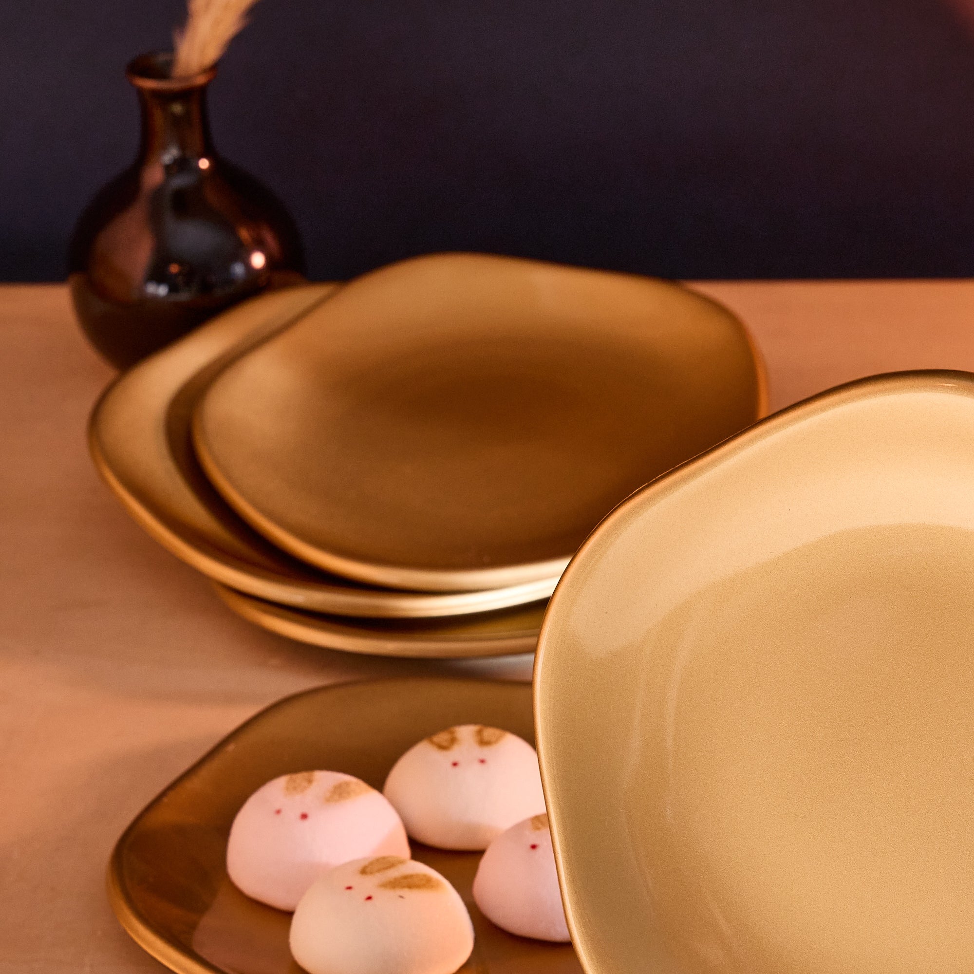 Golden Plate Set (5 pieces)