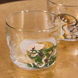 Wind God and Thunder God Glass Sake Set