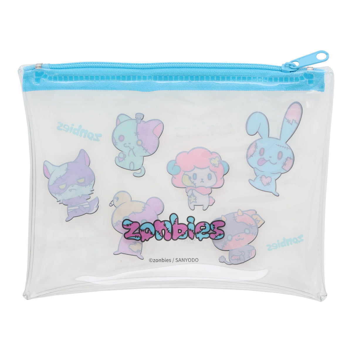 Zombie Animal Clear Pouch