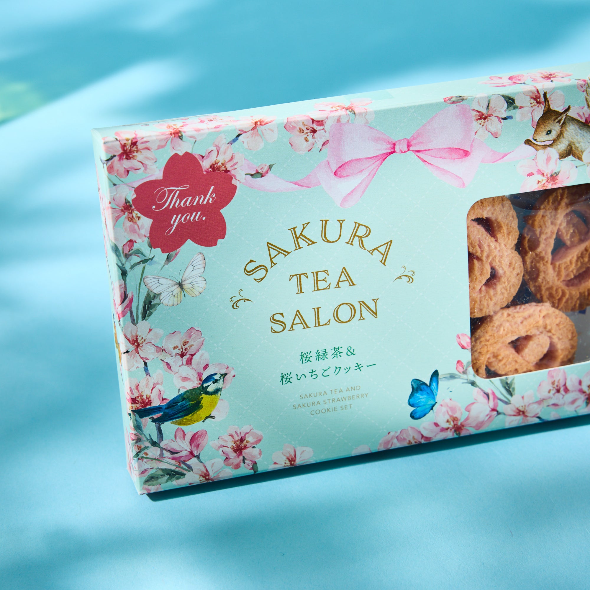 Sakura Green Tea & Strawberry Cookies Gift Set