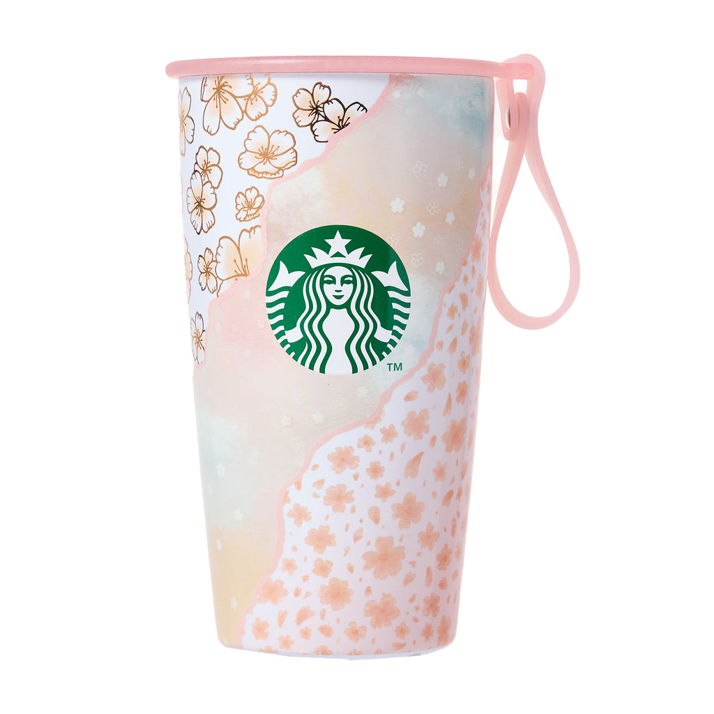 Starbucks Sakura 2025 Strap Cup Shape Stainless Steel Bottle Layered