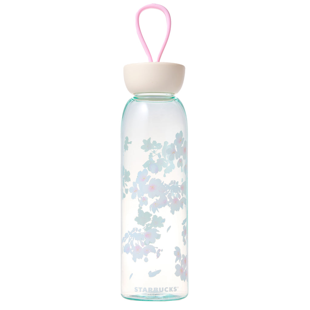 Starbucks Sakura 2025 Silicone Strap Bottle Pale Blue