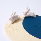 Starbucks 2025 Autumn Festival Moon & Rabbit Silicone Coaster