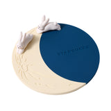 Starbucks 2025 Autumn Festival Moon & Rabbit Silicone Coaster