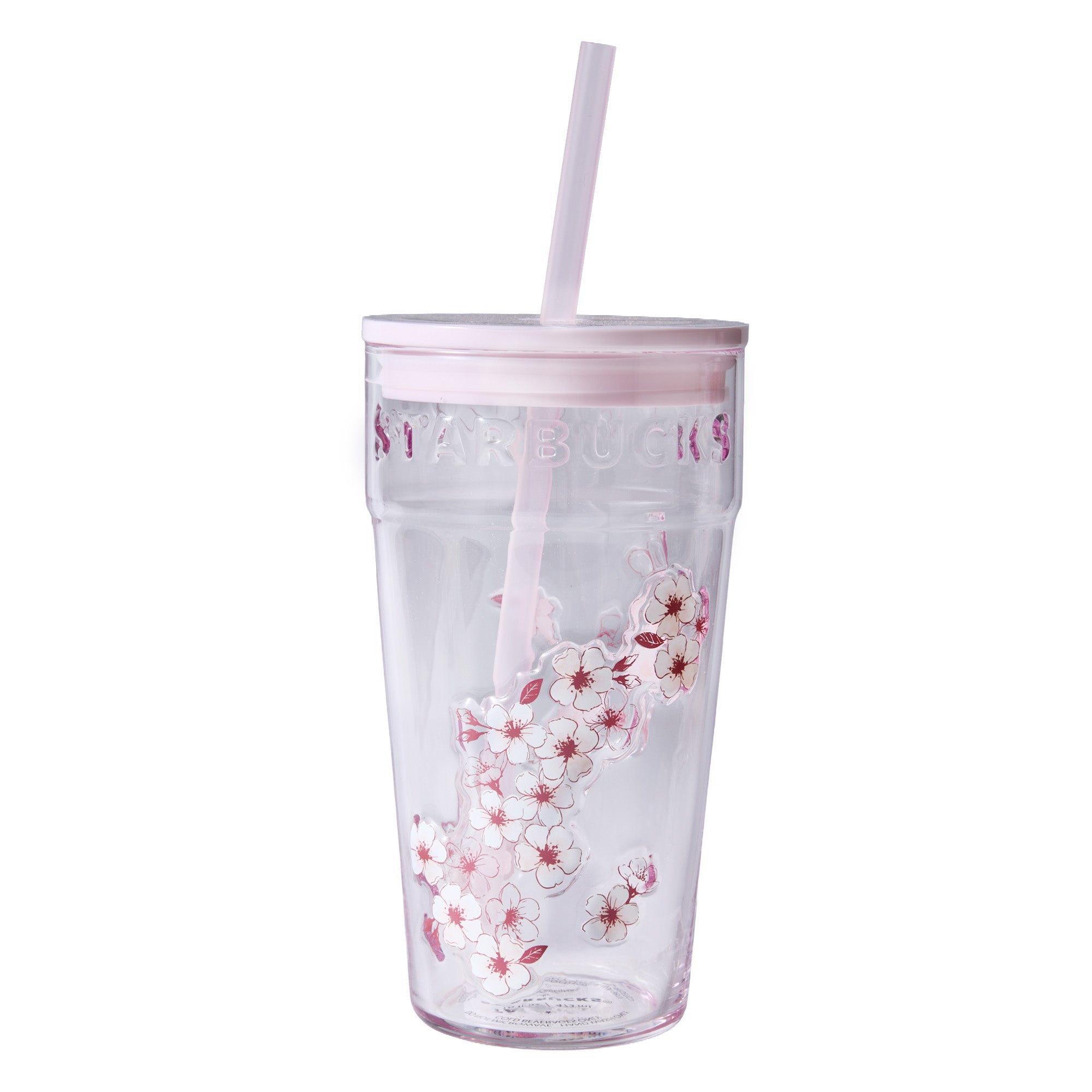 Starbucks Sakura 2026 Pink Glass Tumbler 473ml