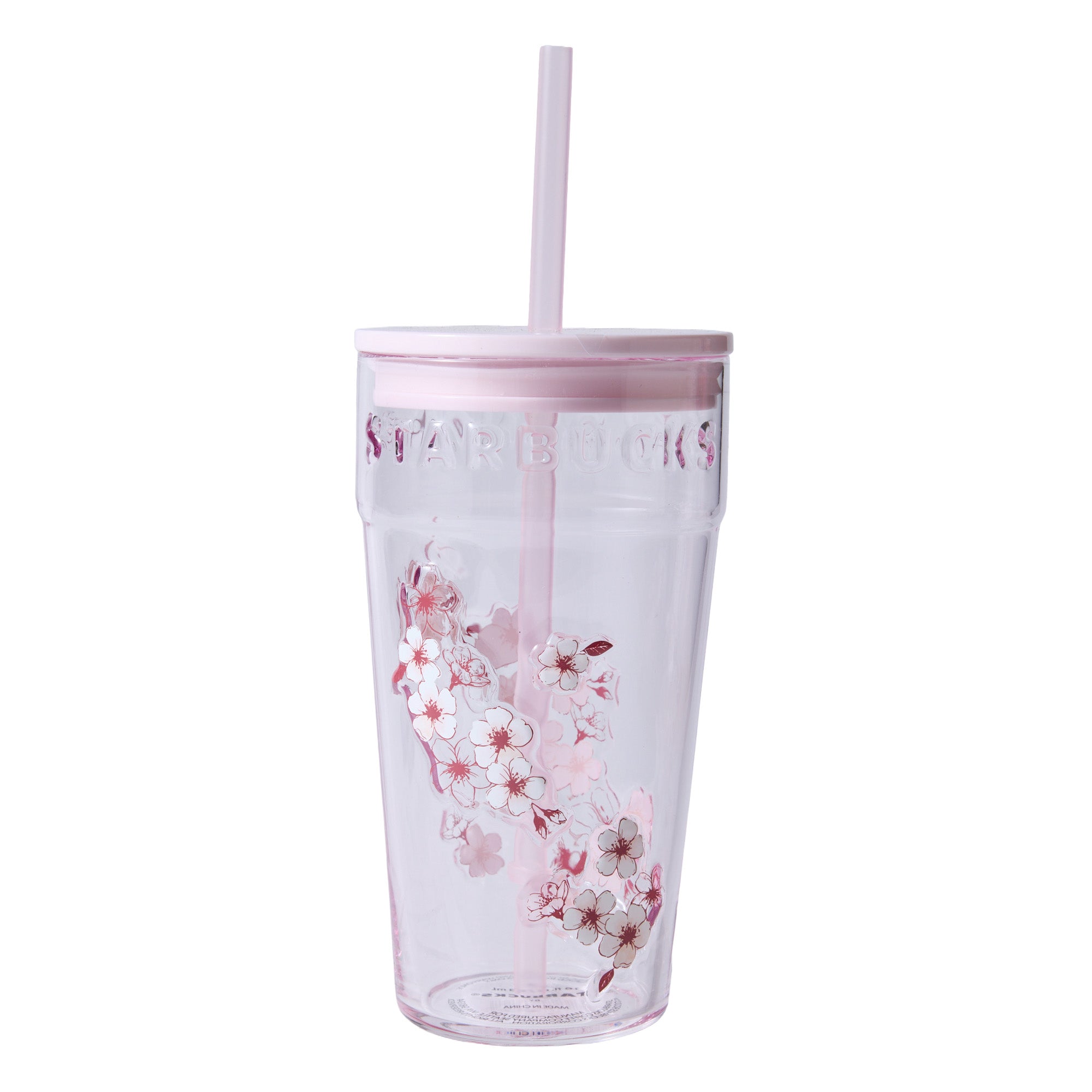 Starbucks Sakura 2026 Pink Glass Tumbler 473ml
