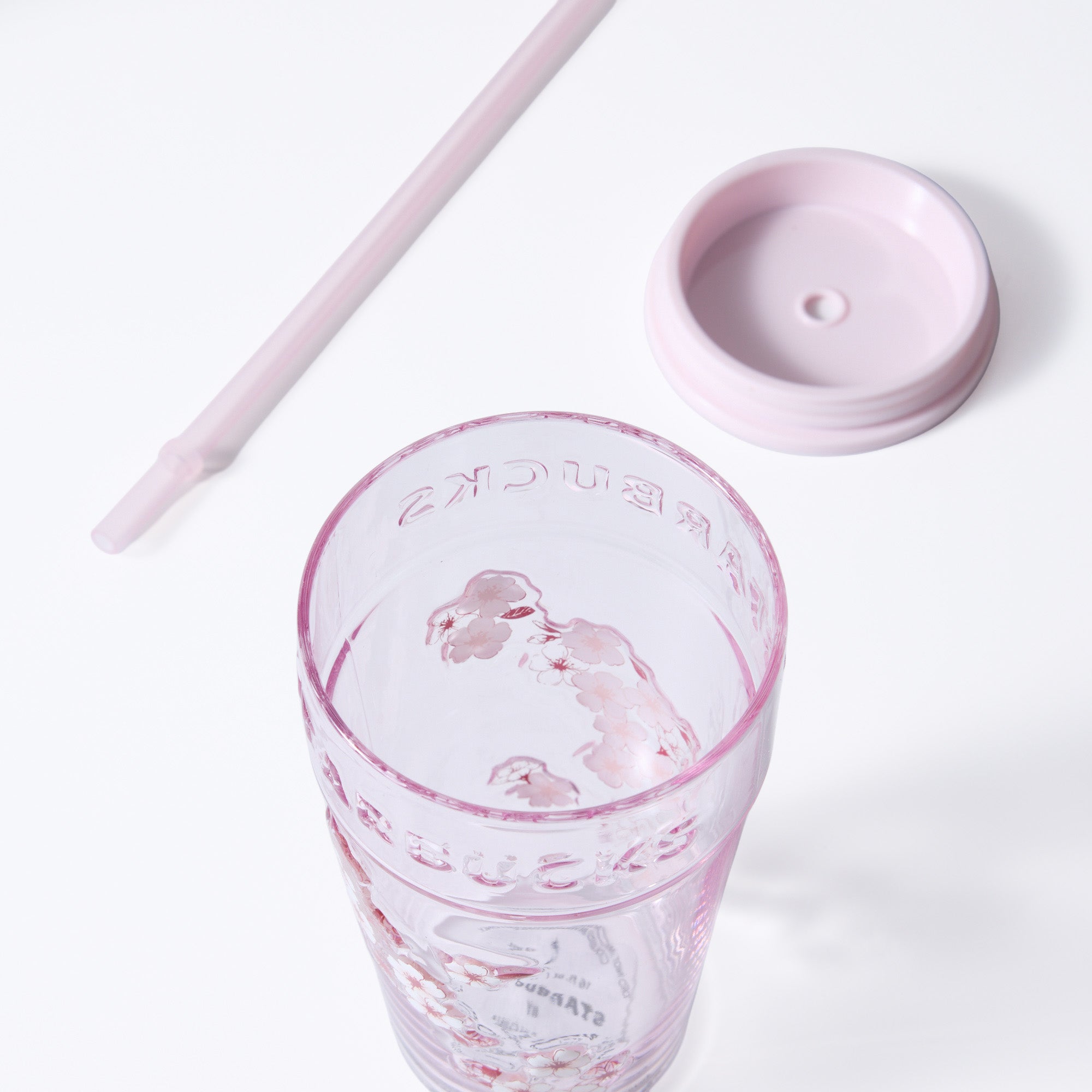 Starbucks Sakura 2026 Pink Glass Tumbler 473ml