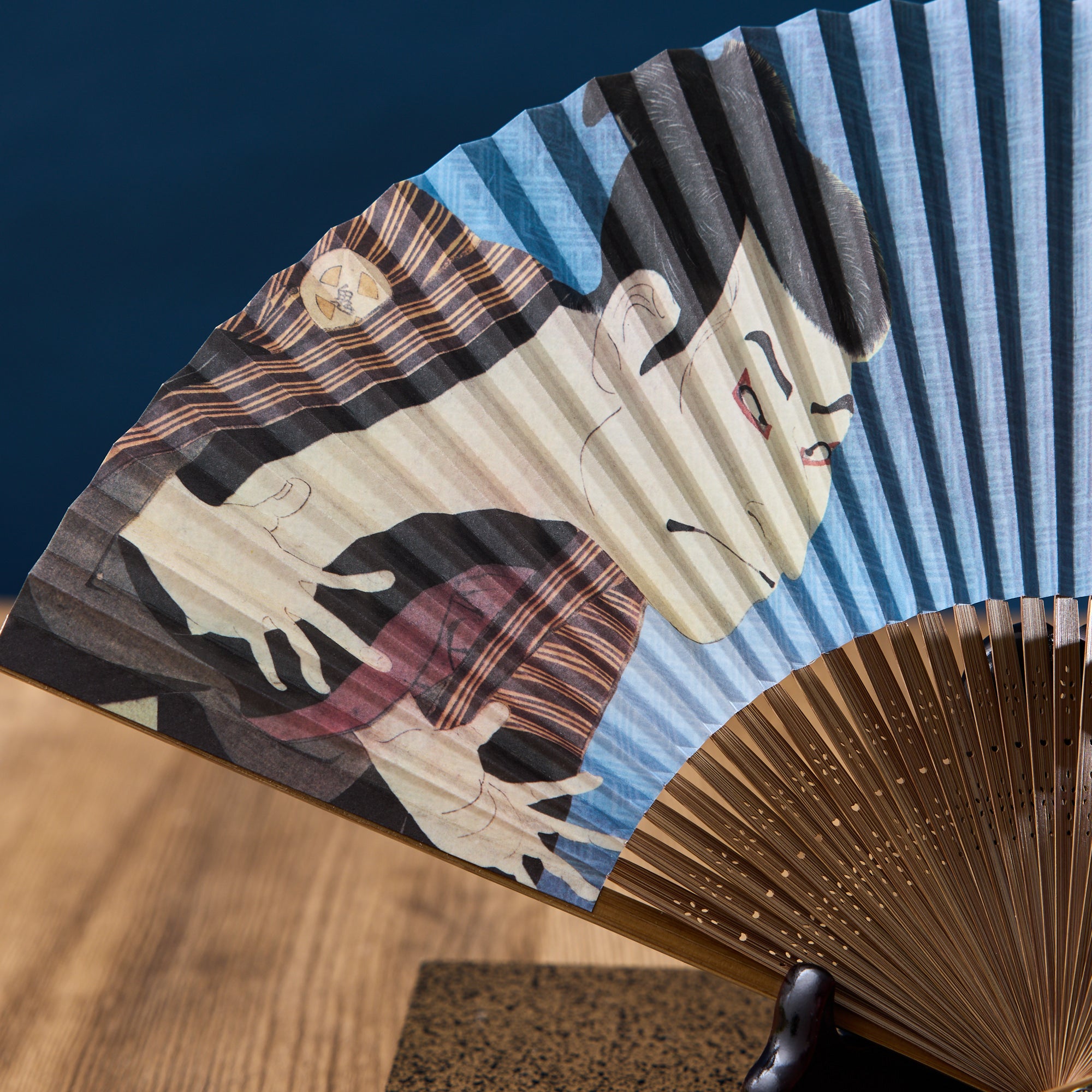 Kabuki Ukiyo-e Sensu Fan