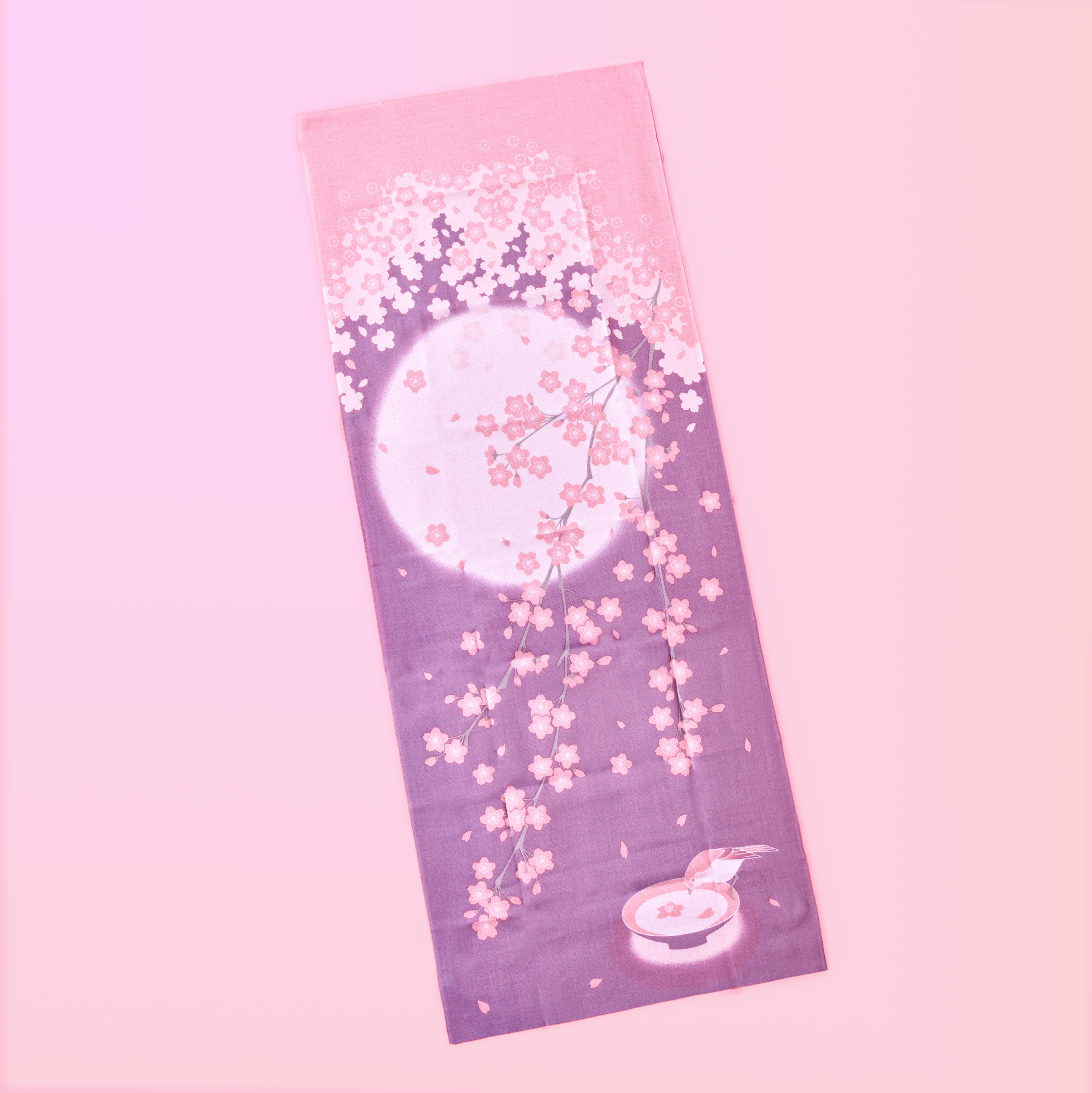 Sakura & the Moon Tenugui