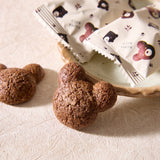 Bear-Shaped Chocolate Bolo Cookies (4 pieces)