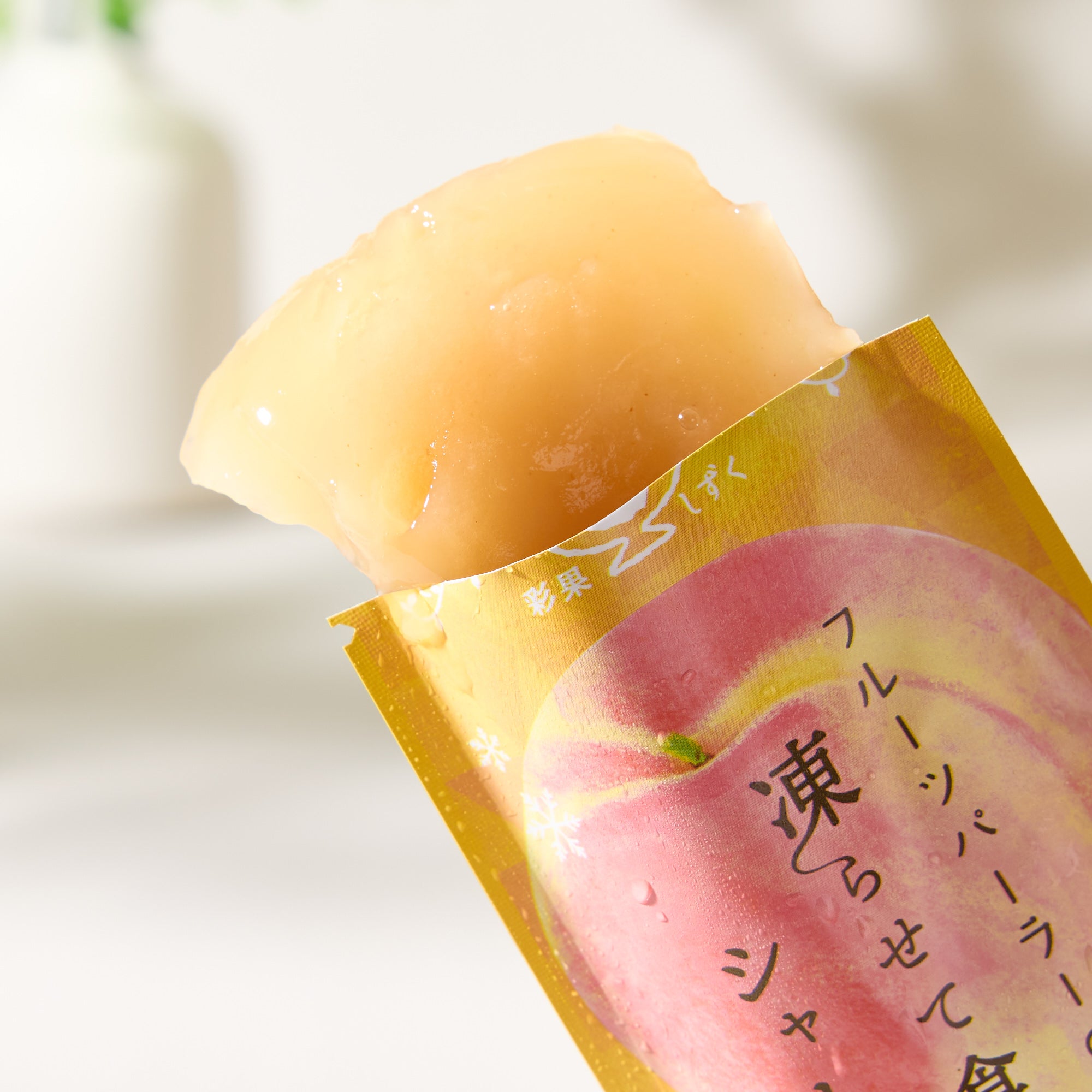 Hoshi Fruits Frozen Sorbet Jelly - White Peach