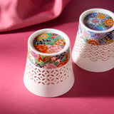 Translucent Yuzen Cup Set