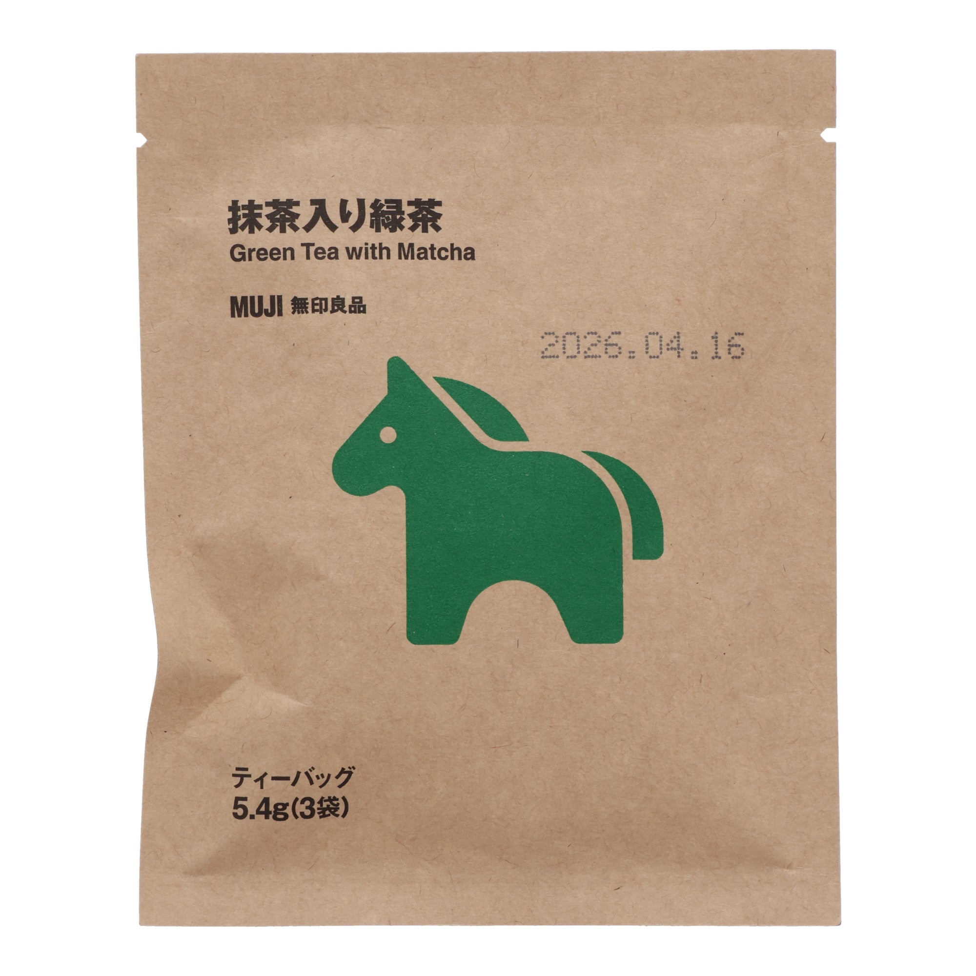 Muji Zodiac Green Tea with Matcha (3 tea bags)