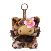 Fine Face Cat Hello Kitty Plush Keychain– Leopard Print