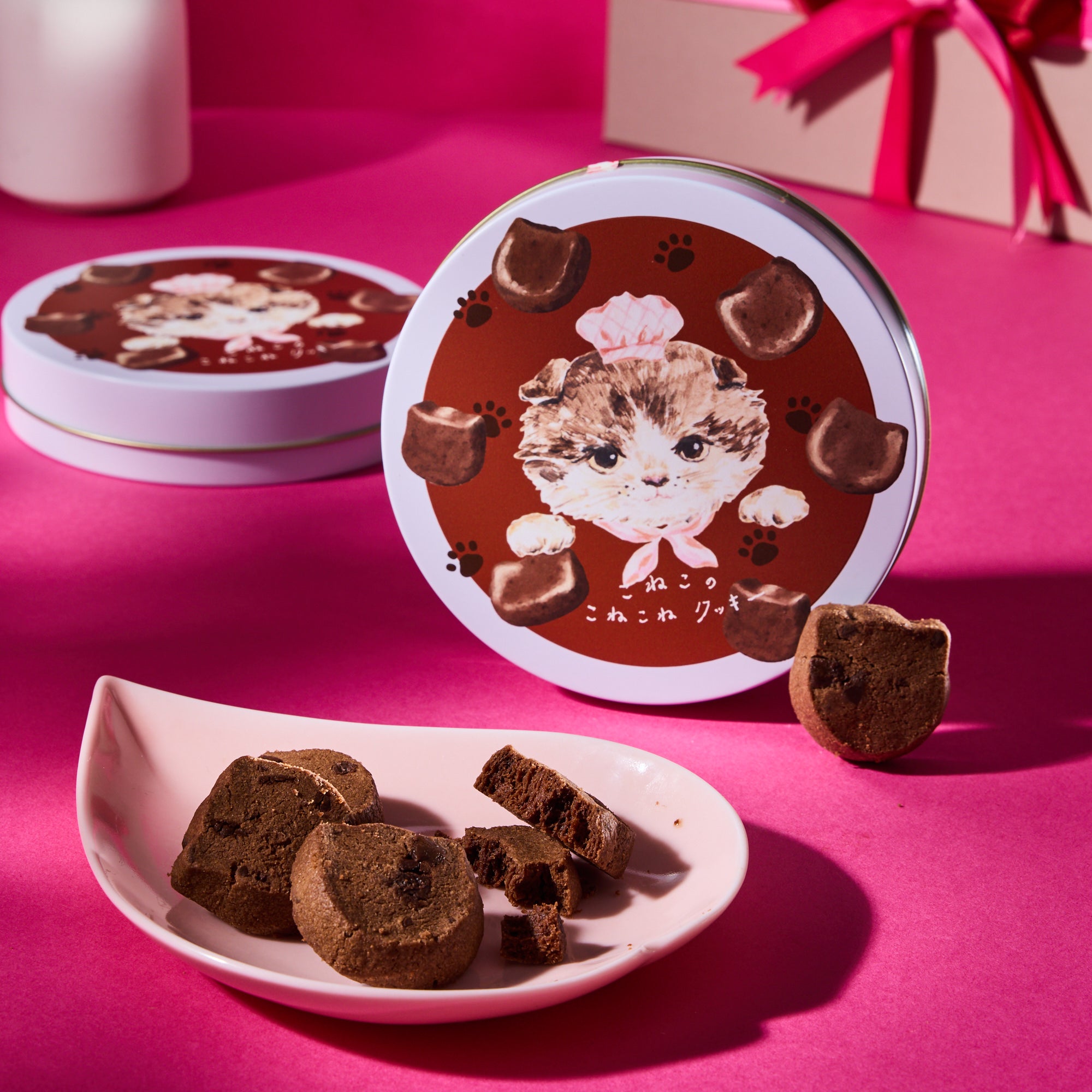 Cozy Kitten Chocolate Cookies (14 pieces)