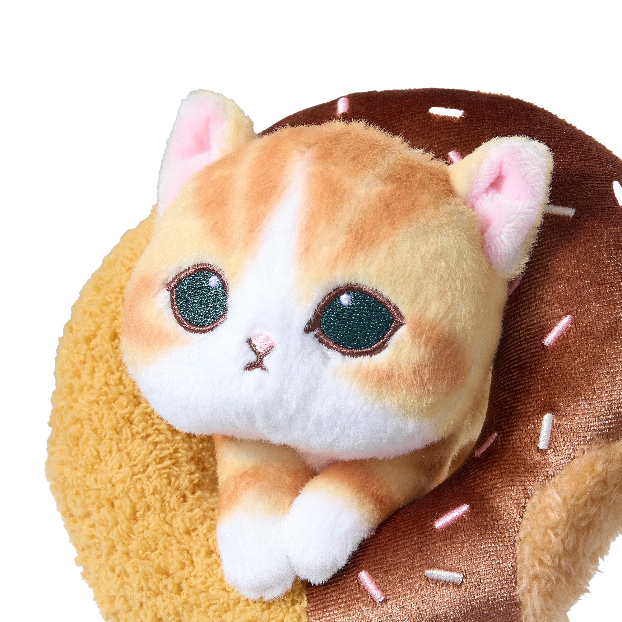 Mofusand Coffee and Donuts Plush Keychain - Half Chocolate