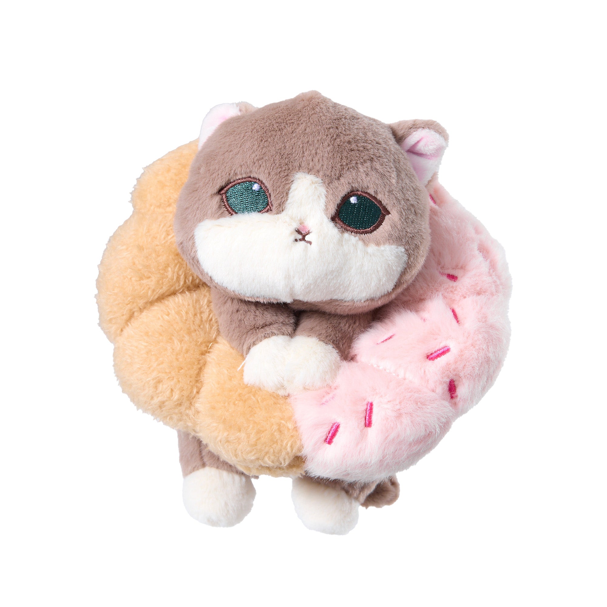 Mofusand Coffee and Donuts Plush Keychain - Berry