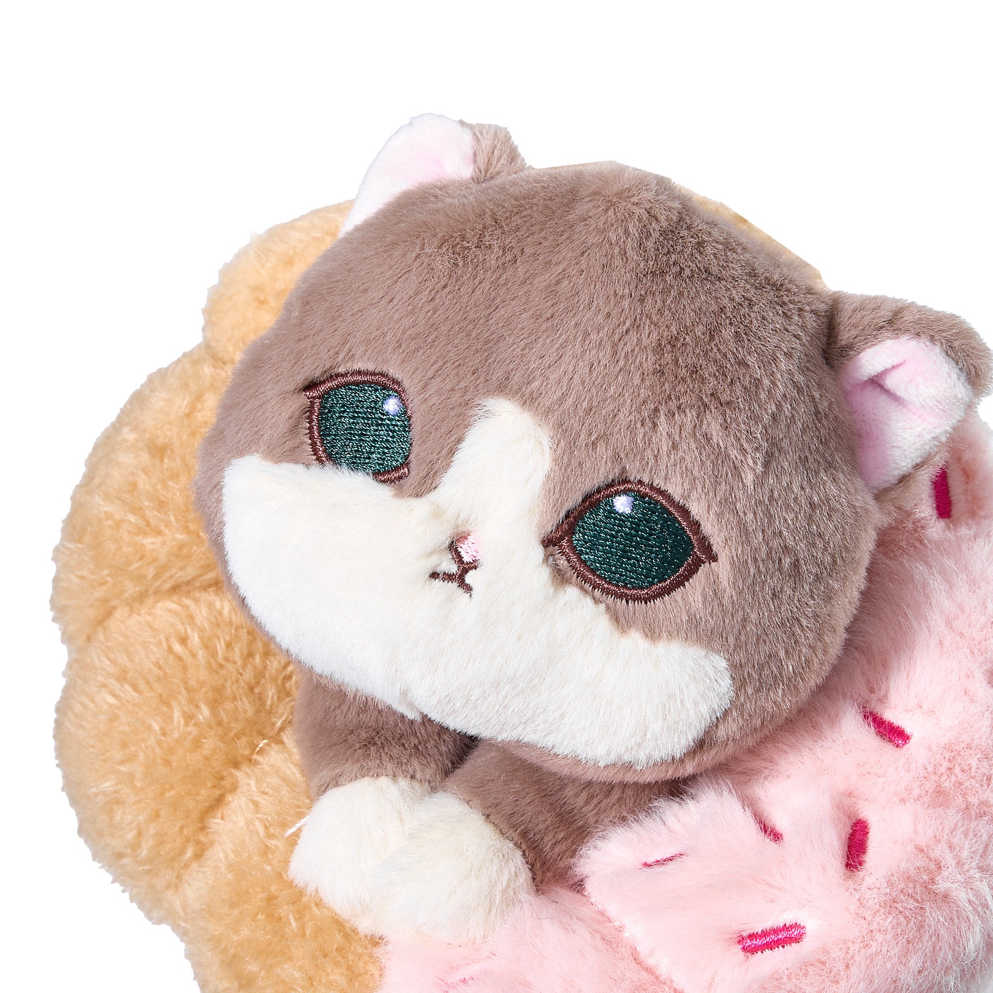 Mofusand Coffee and Donuts Plush Keychain - Berry