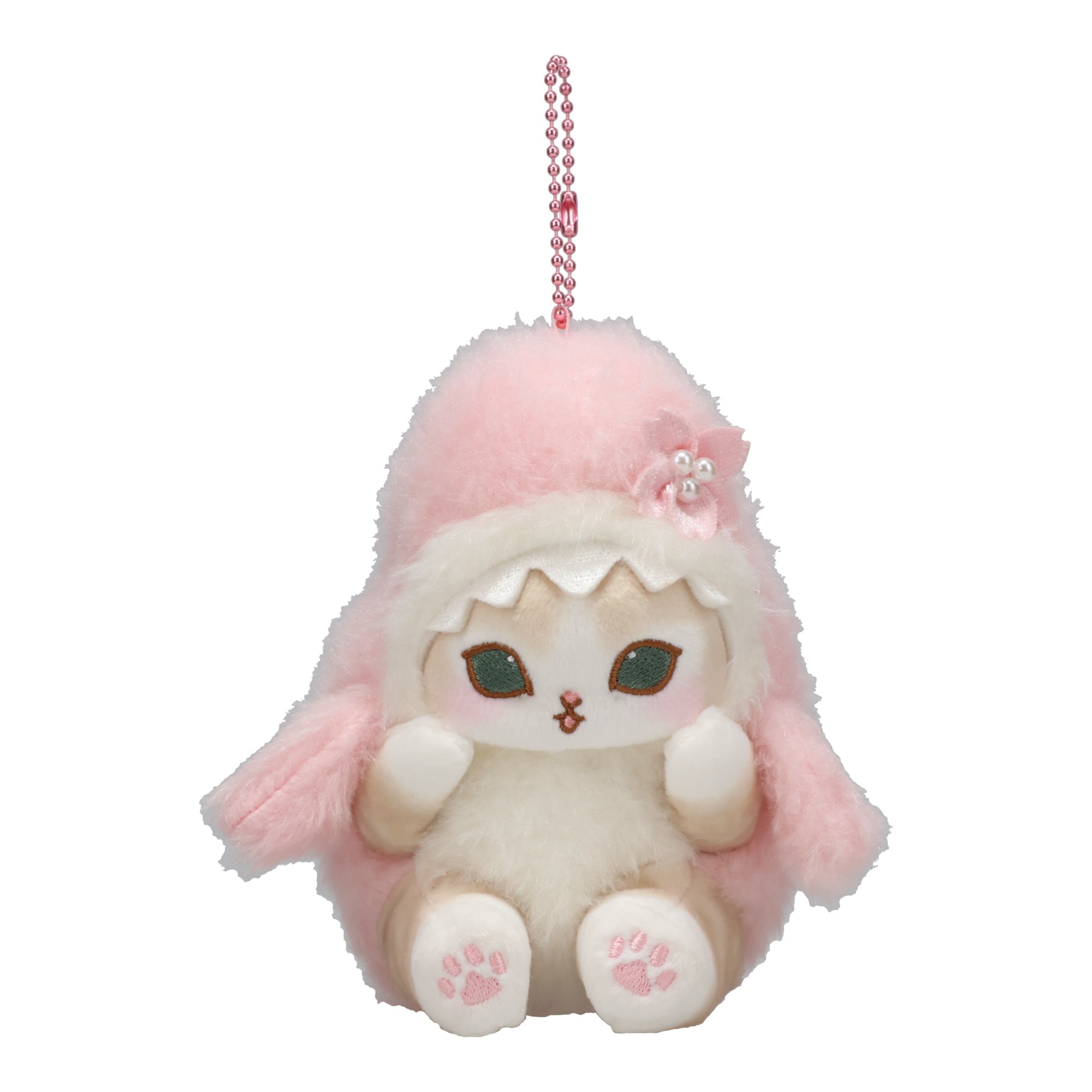 mofusand Shark Cat Sakura Keychain Plushie