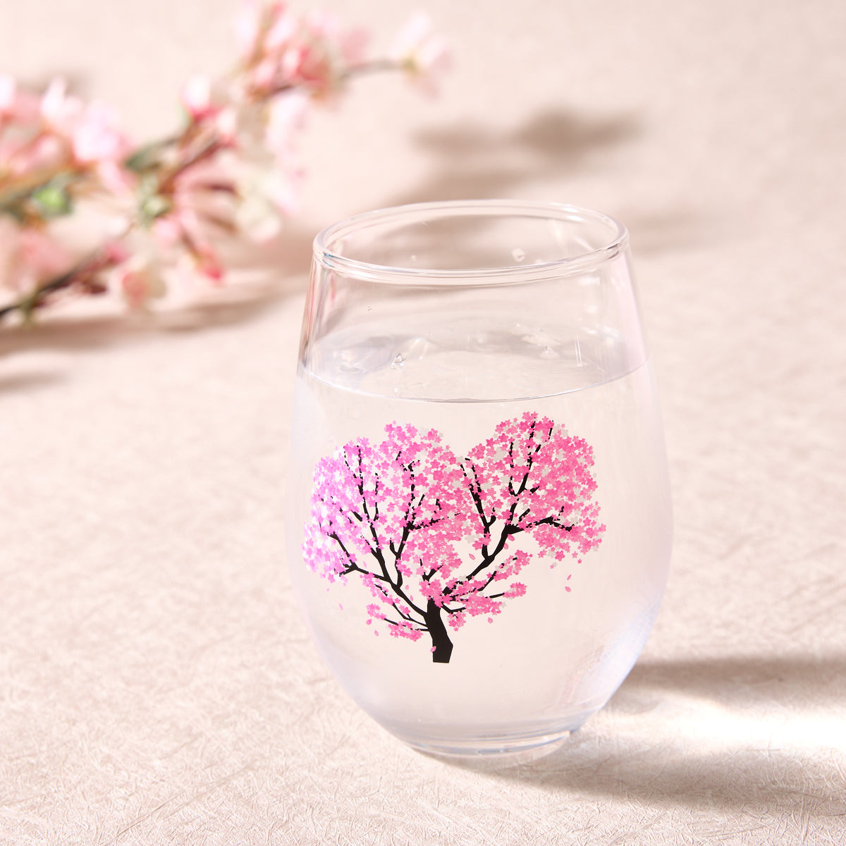 Color-changing Sakura Glass Pair