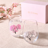 Color-changing Sakura Glass Pair