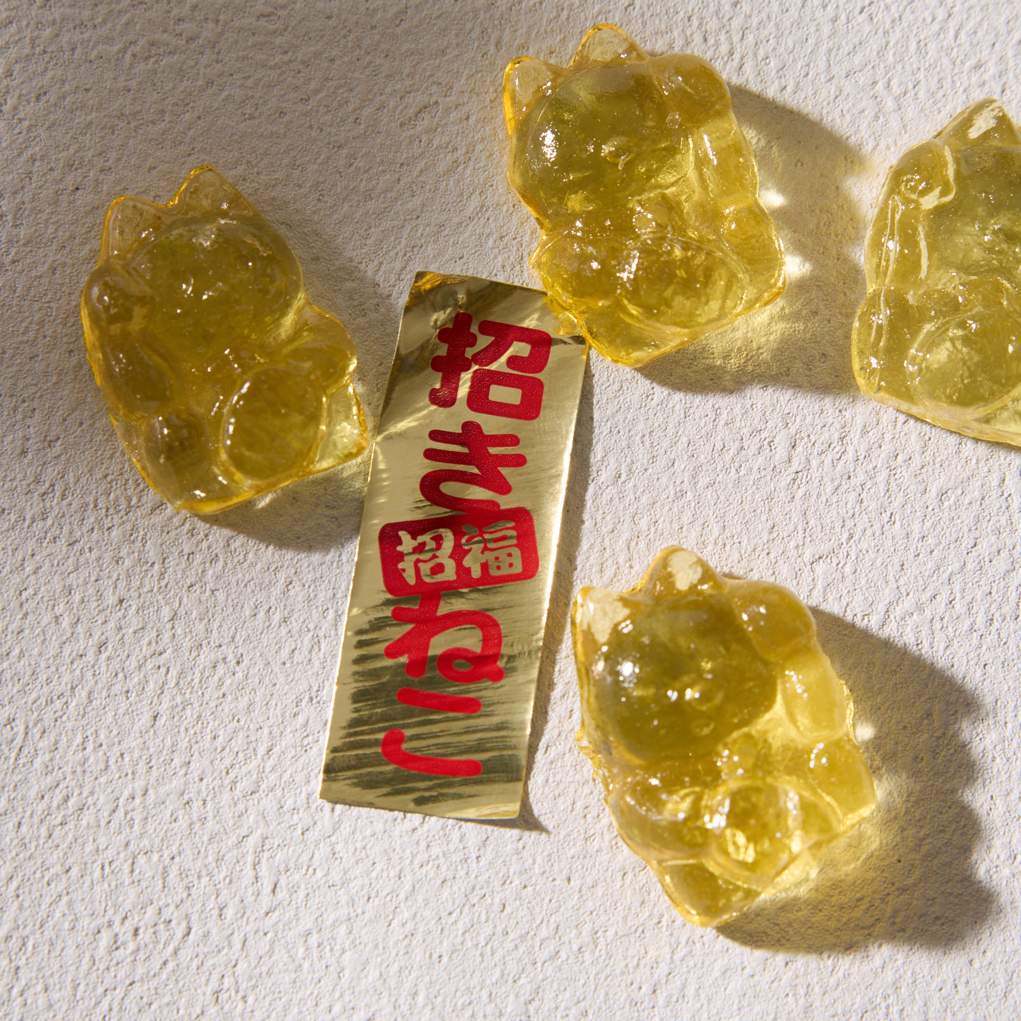 Maneki Neko Amber Hard Candy