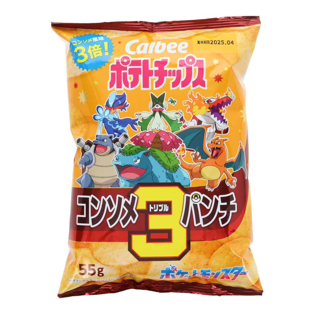 Pokémon Calbee Potato Chips Triple Consommé