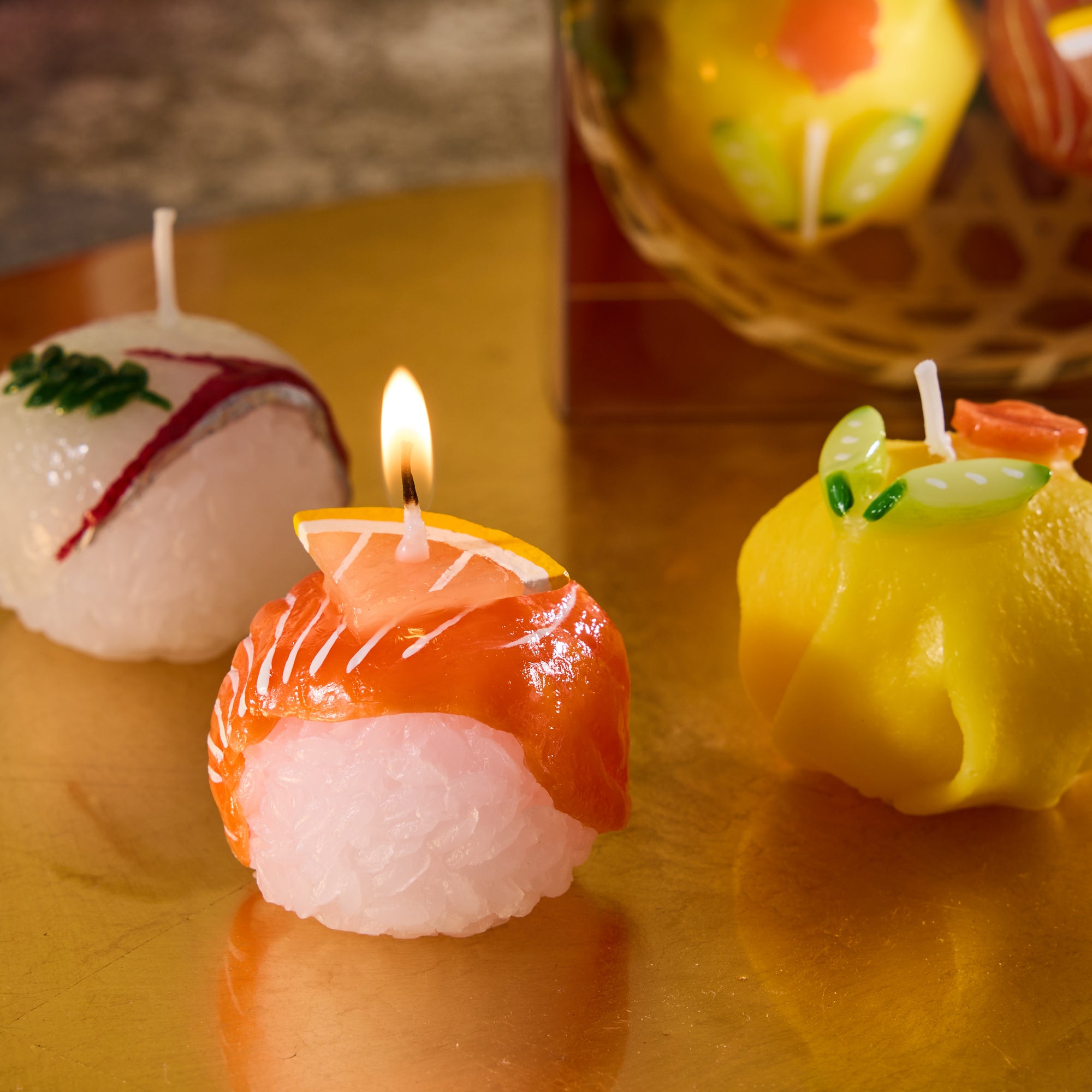 Temari Sushi Candles