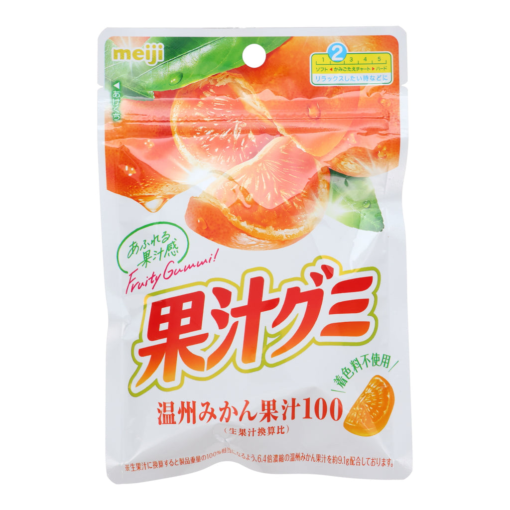 Meiji Fruit Juice Gummies Mikan Orange