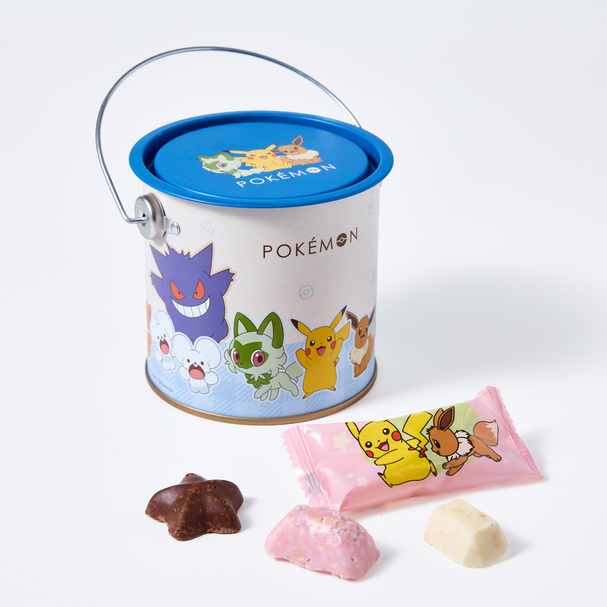 Pokémon Crunchy Chocolate Assortment Tin Barrel (8 Pieces)