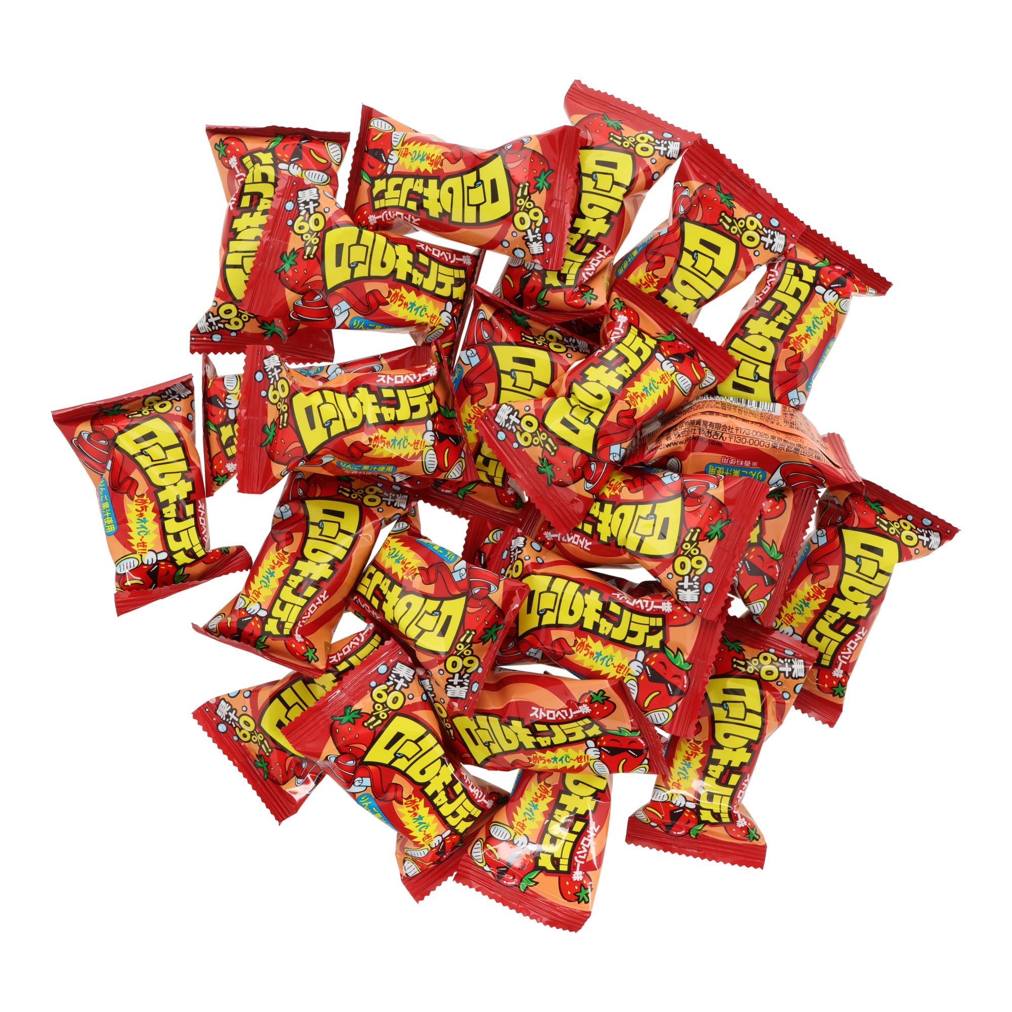 Strawberry Roll Candy (10 pcs set)