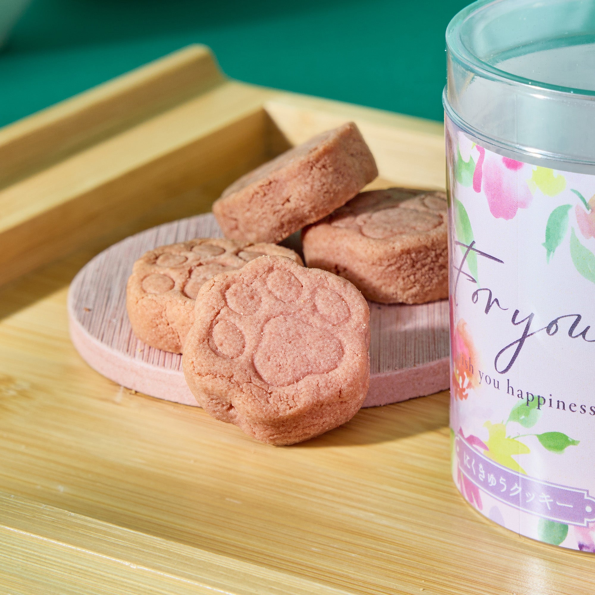 Cat Paw Strawberry Cookies (5 pieces)