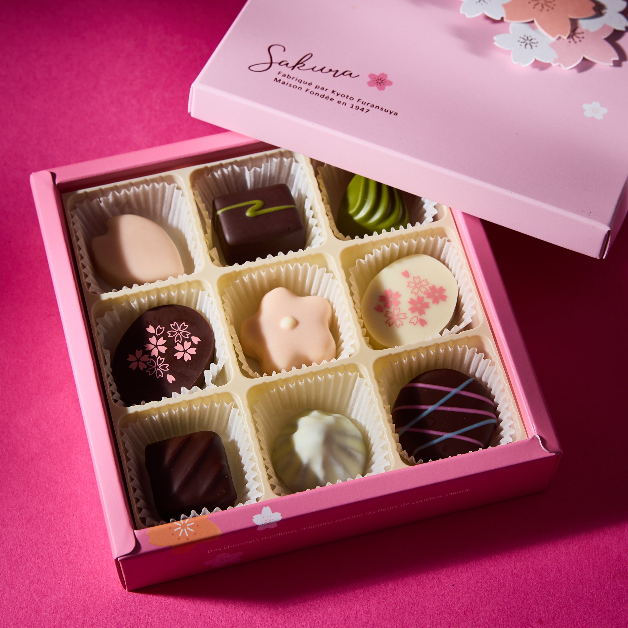 Furansuya Sakura Chocolate Assortment (9 pieces)