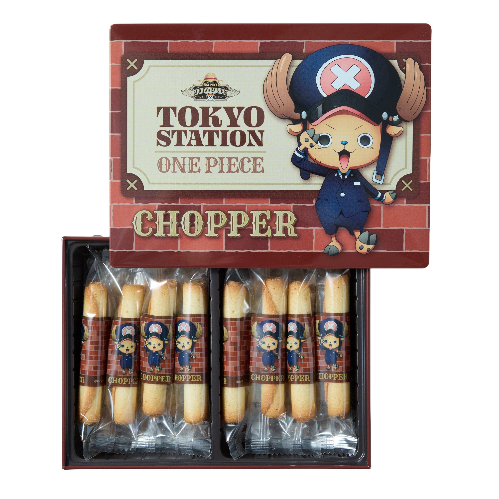 One Piece Rolled Cookie Tin (Tokyo Station Exclusive)