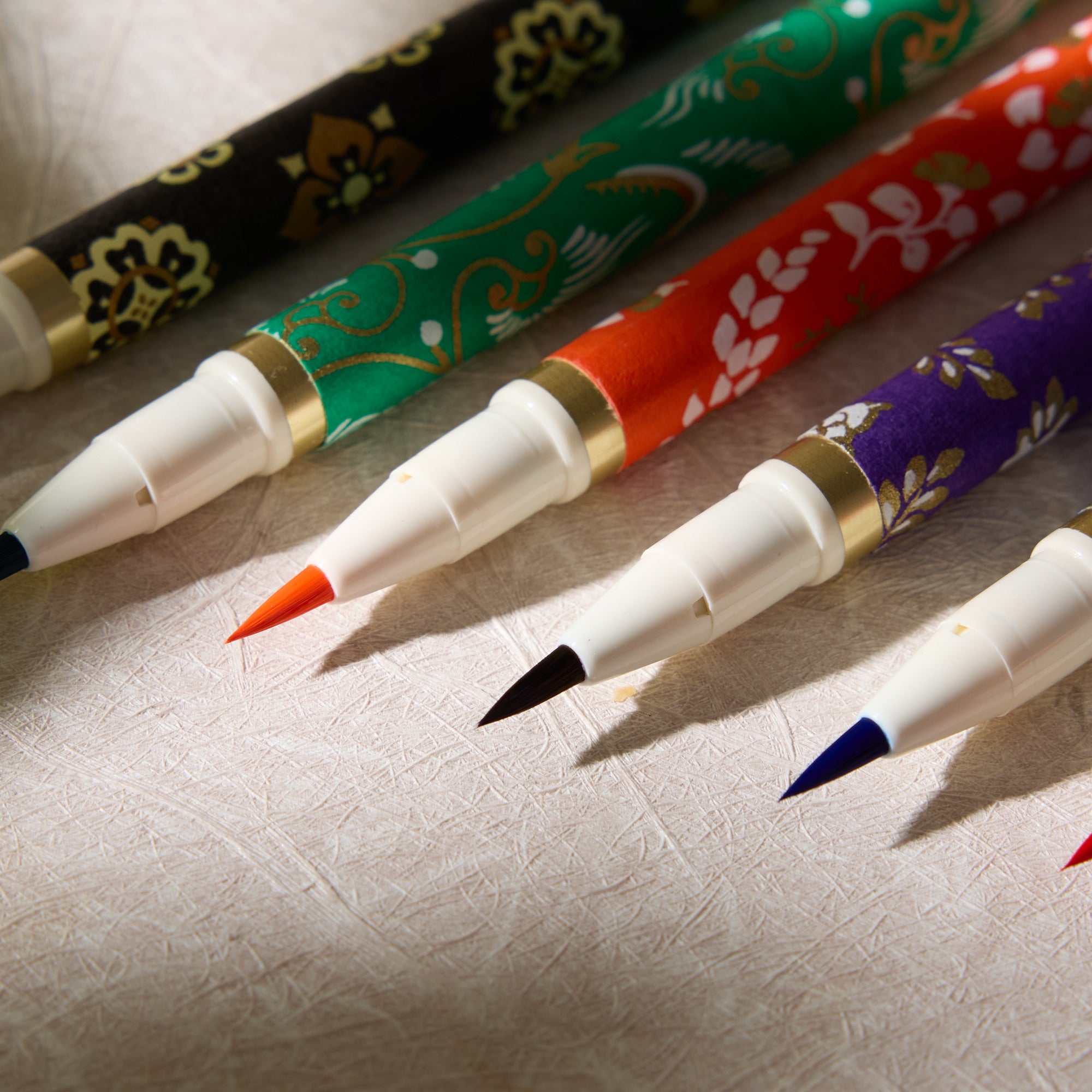 Japanese Calligraphy Brush Pen Assortment (6 pieces)