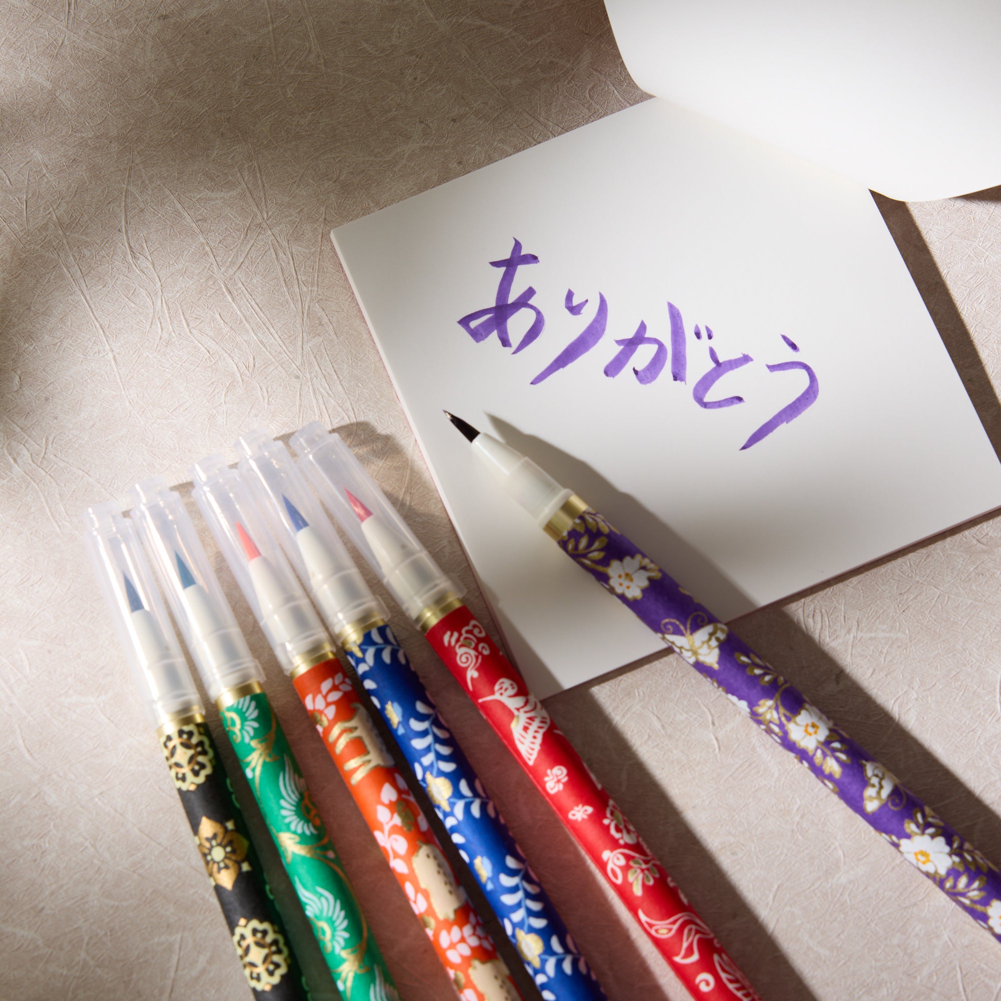 Japanese Calligraphy Brush Pen Assortment (6 pieces)