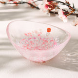 Sakura Glass Small Oval Bowl