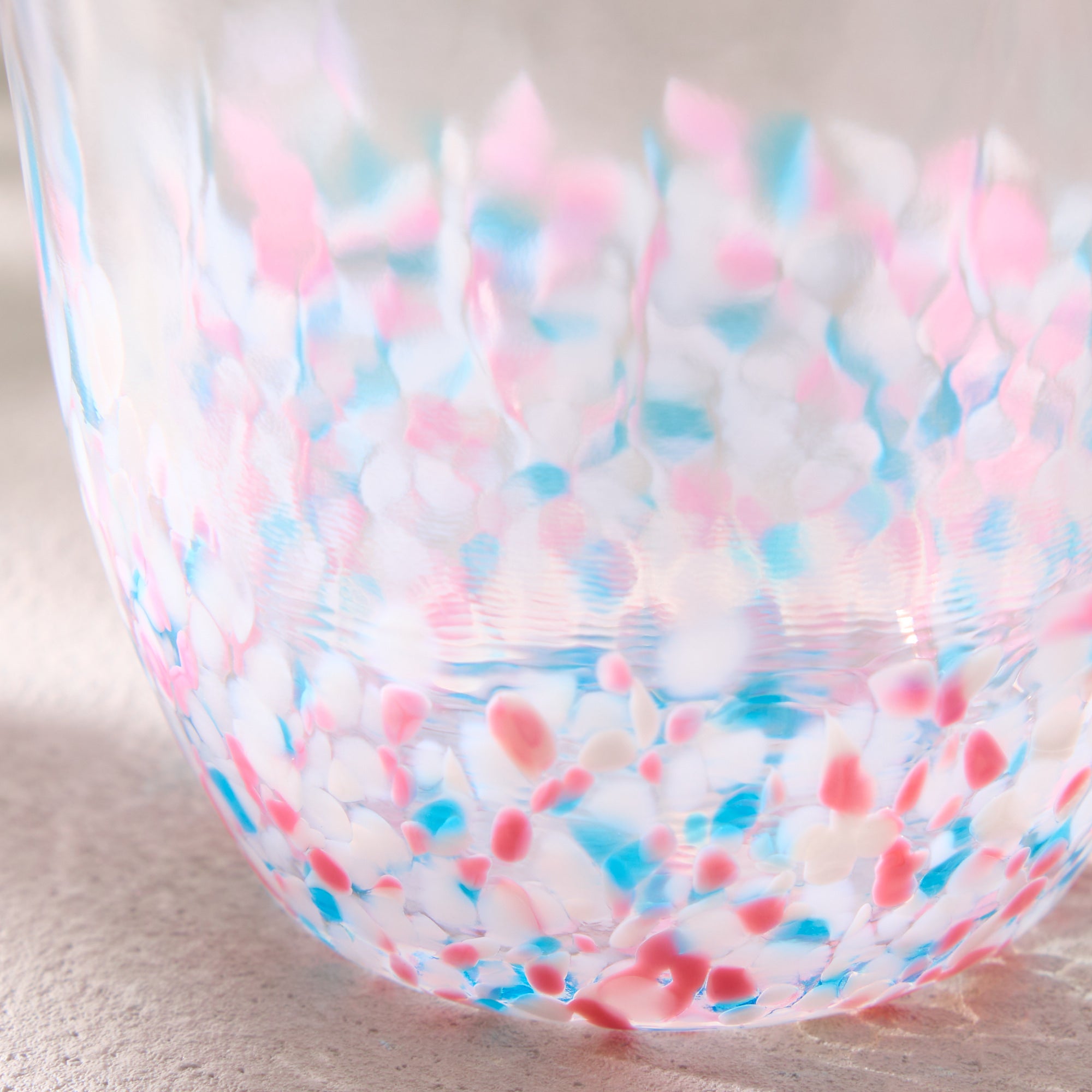 Sakura Cherry Blossom Glass Cup (Pink & Blue)