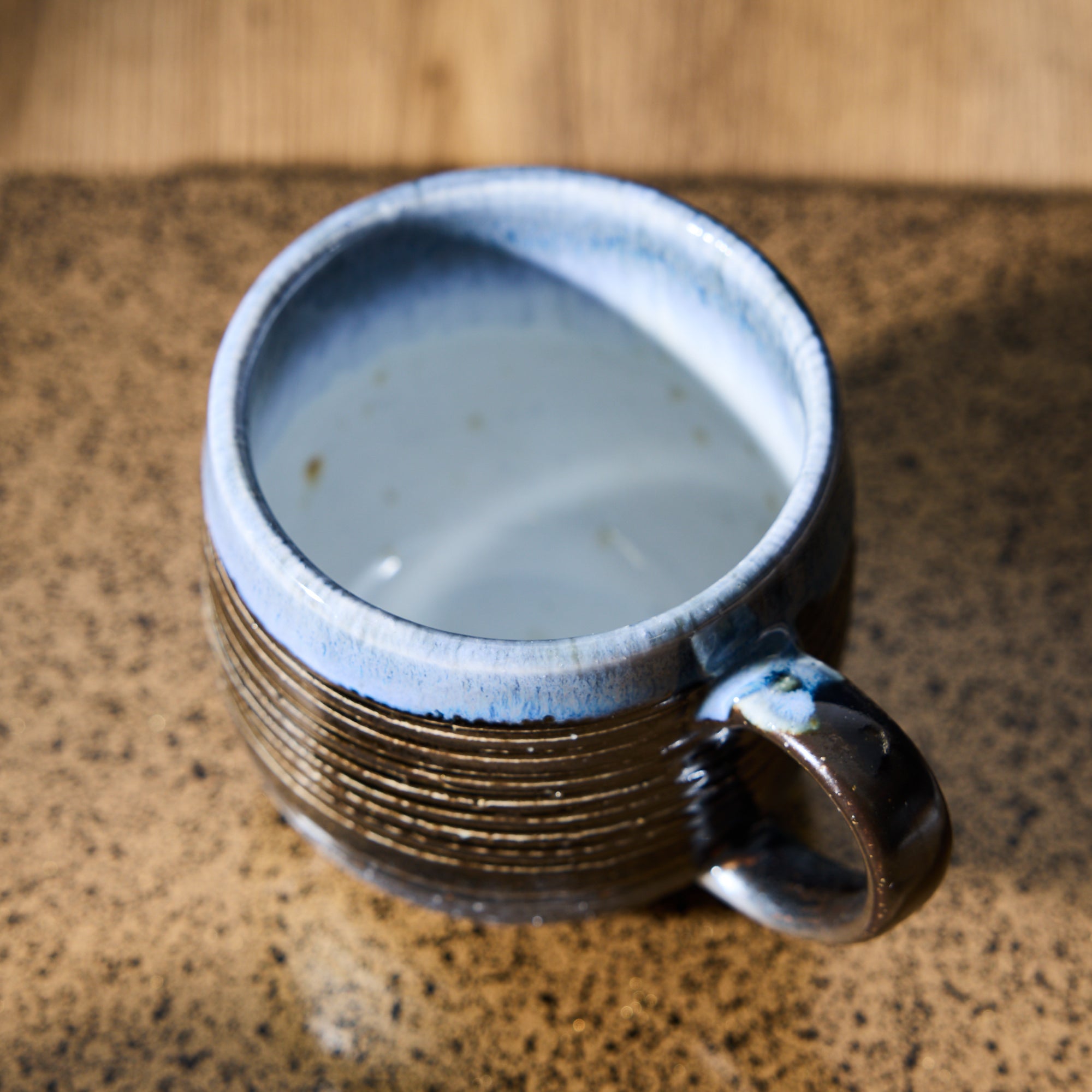 Mino Ware Blue Mug