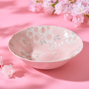 Full Bloom Sakura Large Mino Ware Bowl - Pink