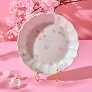 Iridescent Sakura Yuzen Deep Dish Plate