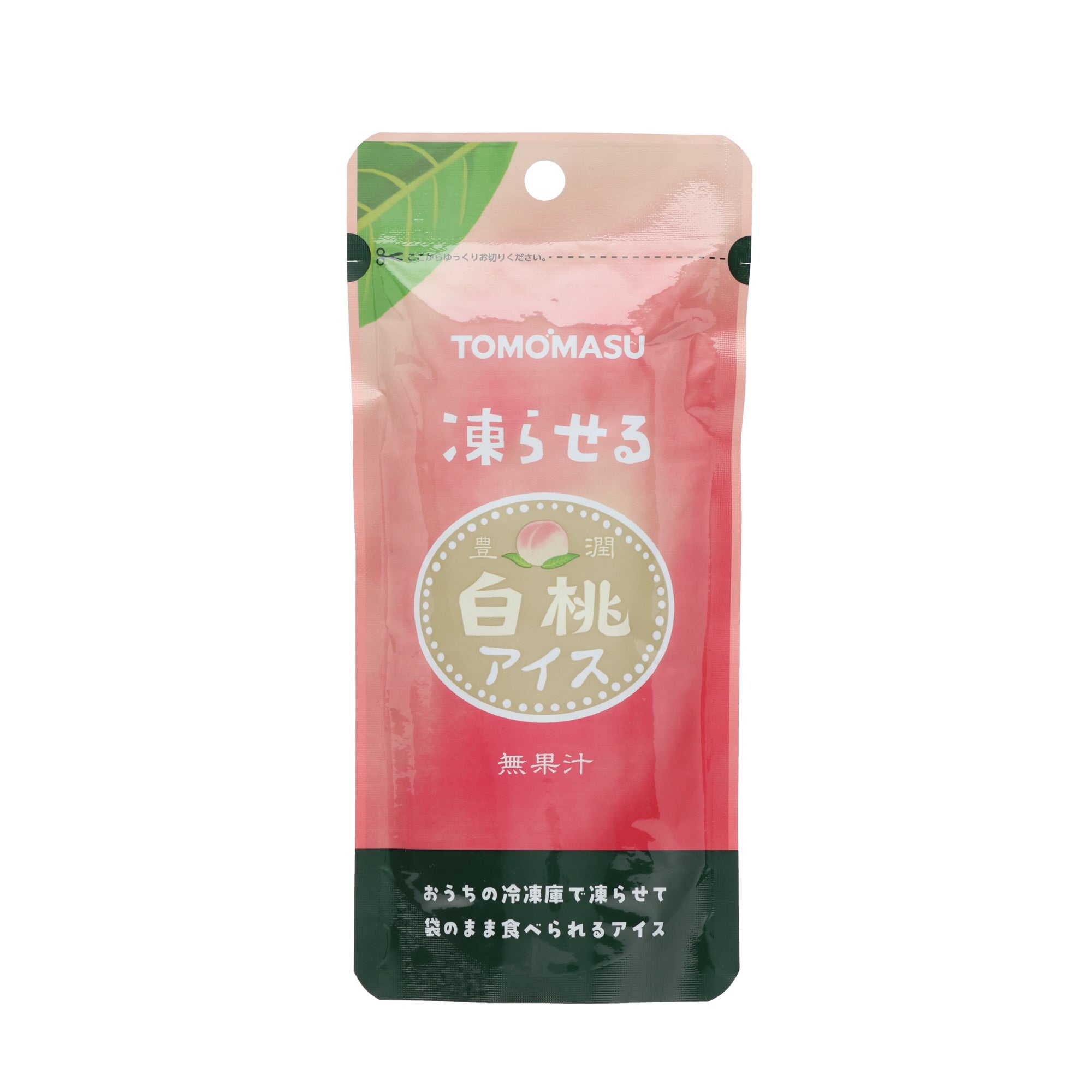 White Peach Frozen Ice Cream Pouch