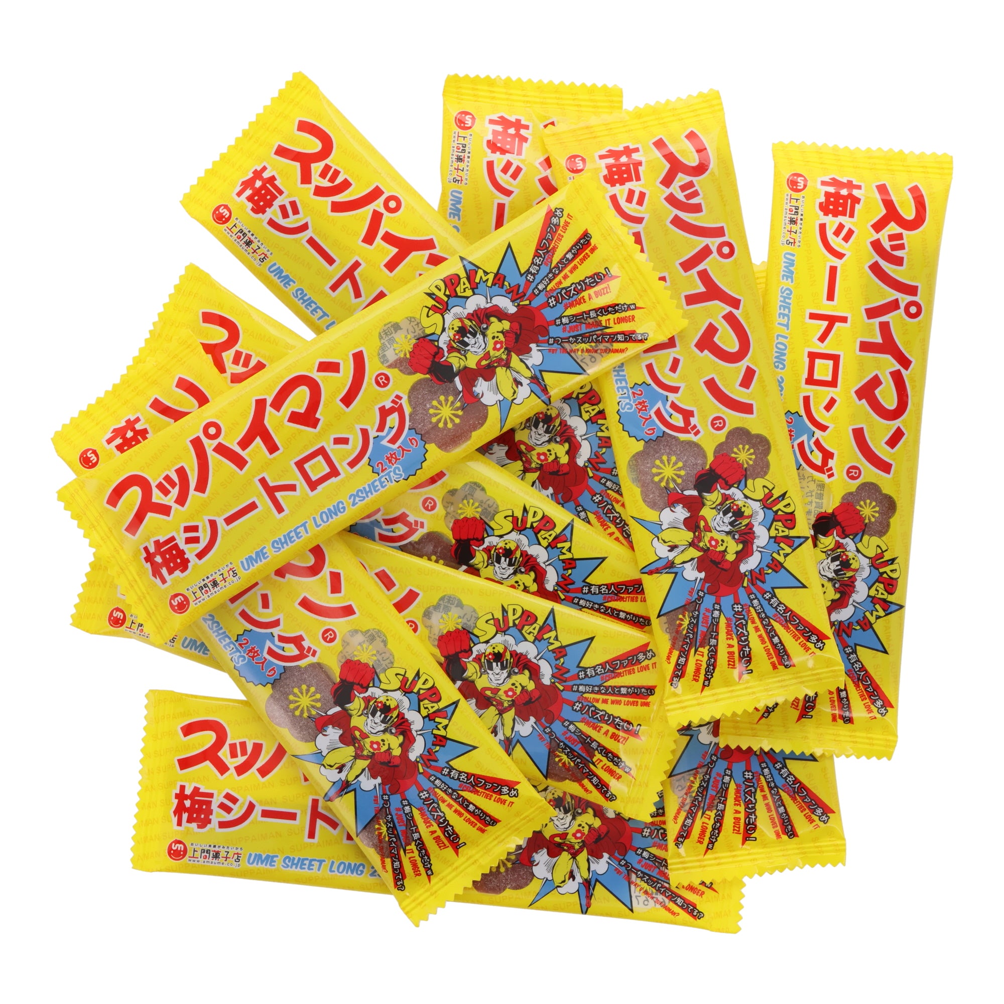 Supaiman Japanese Plum Sheet Candy (10 pcs set)