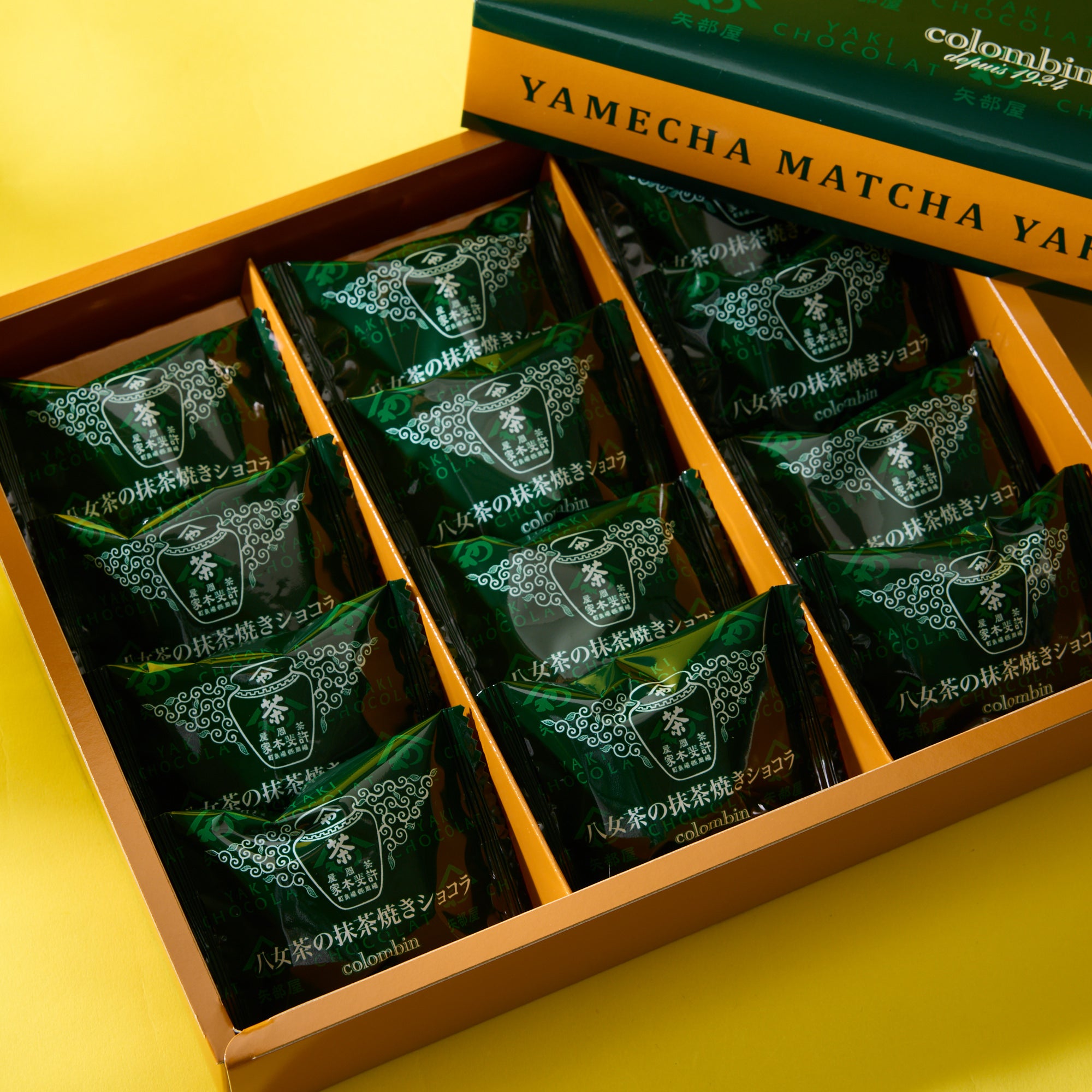 Yame Matcha Baked Chocolate (12 pieces)