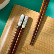 Ukiyo-e Cat Chopsticks - Cat  & Mt. Fuji