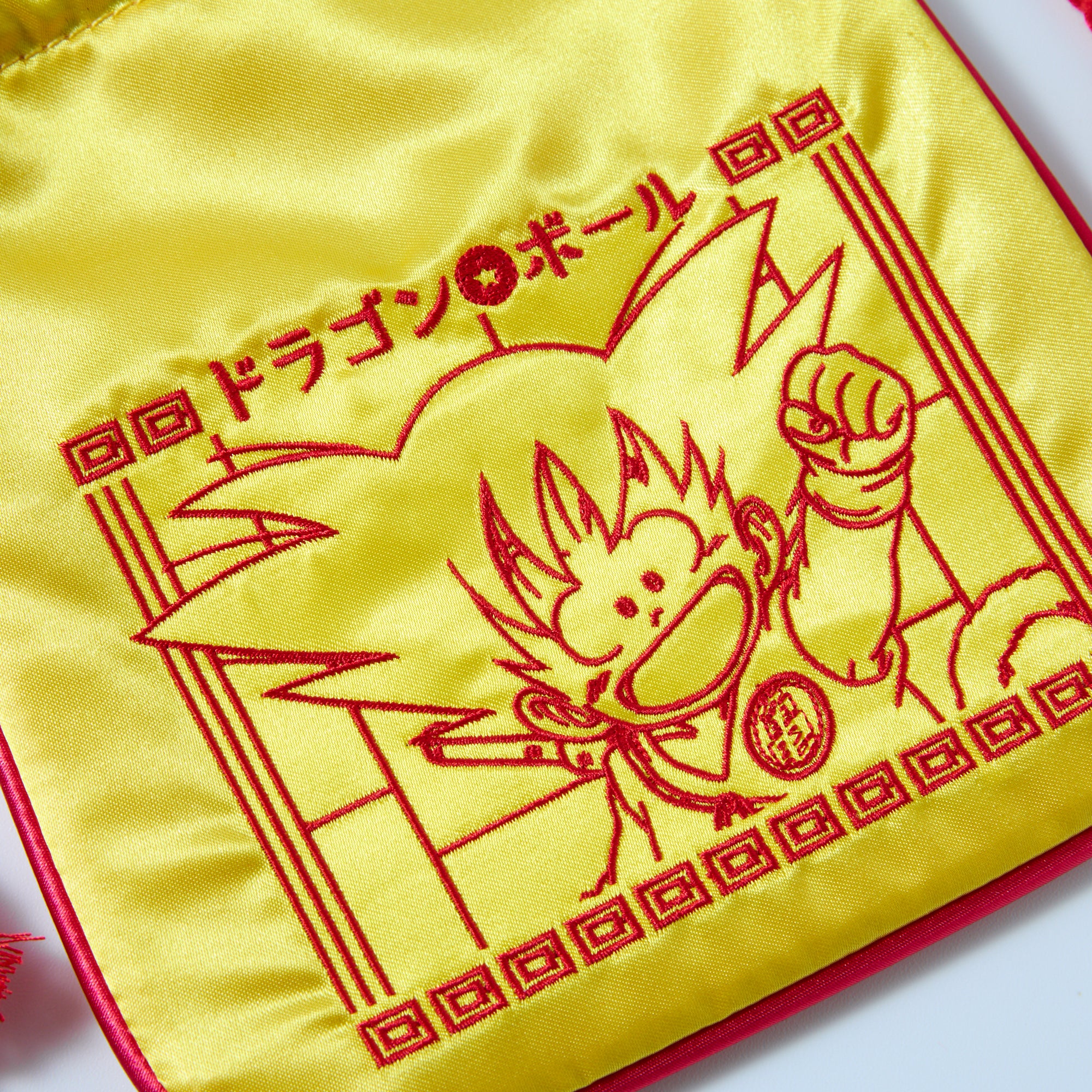 Dragon Ball Goku Embroidered Drawstring Pouch