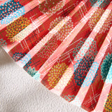 Yuzen Folding Fan (Red Chrysanthemum)