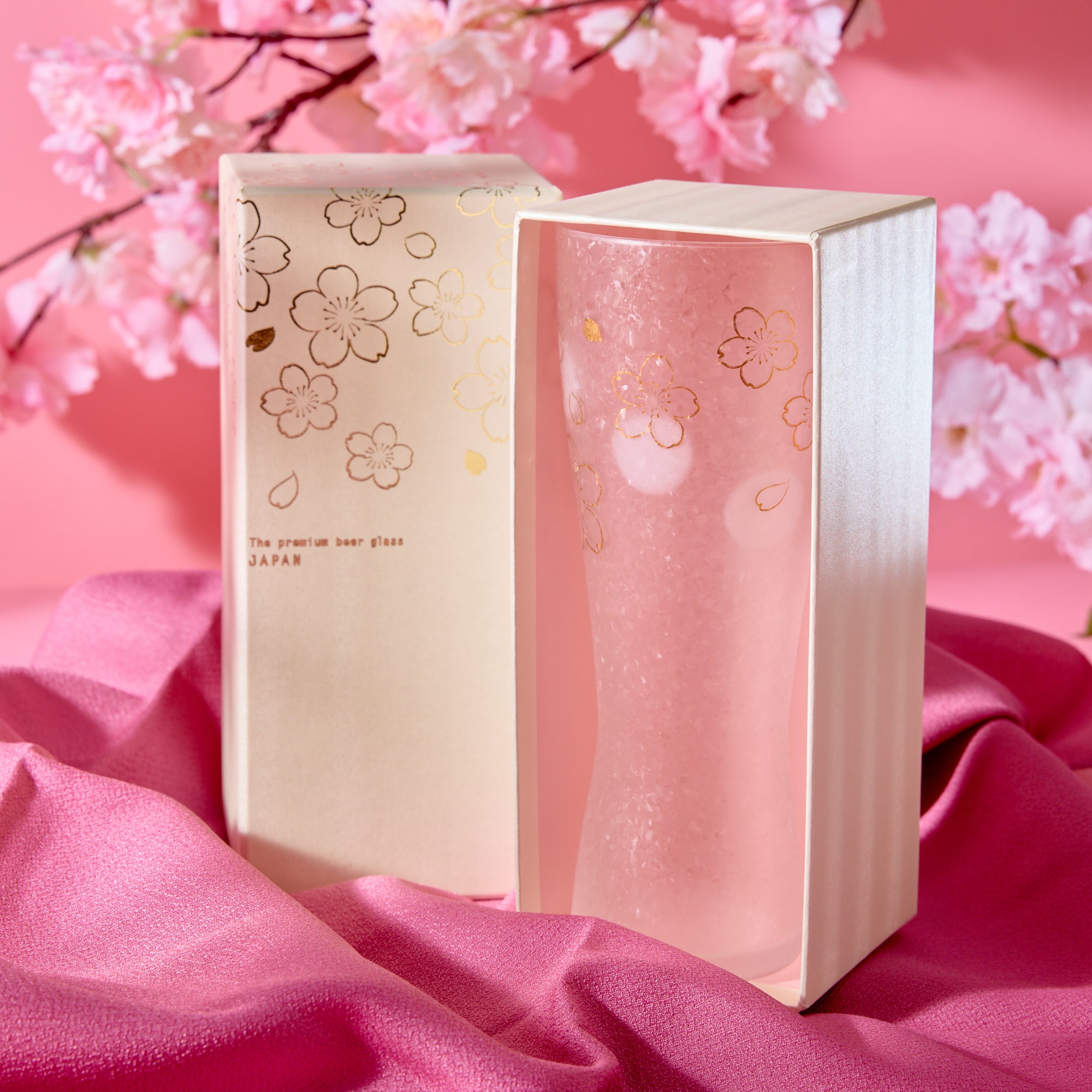 Premium Ishizuka Sakura Beer Glass